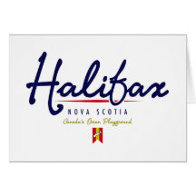 Halifax Script Greeting Card