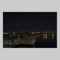 Halifax Waterfront at Night fine art print posters