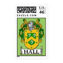 Hall Coat of Arms Postage Stamps by irishcountry Hall Coat of Arms Postage Stamps