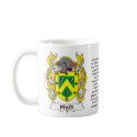 Hall Family Coat of Arms a mug by NemethArt Hall Family Coat of Arms a mug