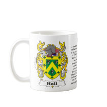 Hall Family Coat of Arms a mug by NemethArt Hall Family Coat of Arms a mug