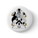 Hall Family Crest buttons
