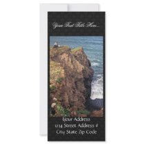 Hall Island seabird plot and USbiologist Art Sowls Customized Rack Card