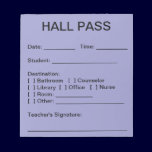 Hall Pass Pad (Sky) notepads