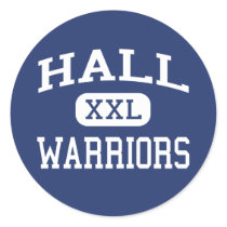Hall - Warriors - High - West Hartford Connecticut stickers