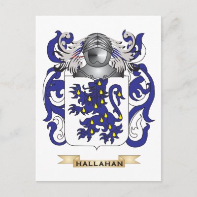 Hallahan Coat of Arms (Family Crest) Postcards