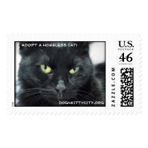 Halle - Adopt A Homeless Cat! Stamp