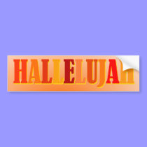 Hallelujah Bumper Sticker bumper stickers
