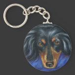 Hallie - Dachshund Dog Breed Art Key Chain