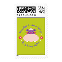 Hallie -Happier Than a Hippo in a Hoop Skirt Postage Stamp