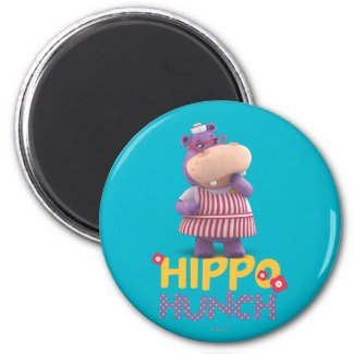 Hallie - Hippo Hunch Fridge Magnets