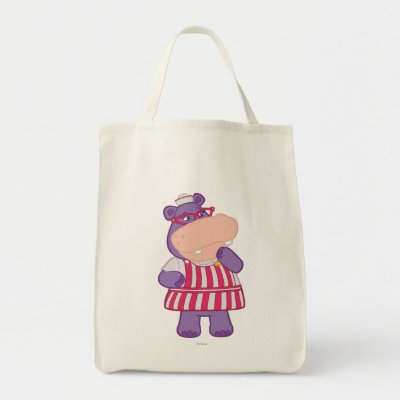 Hallie the Happy Hippo Canvas Bag