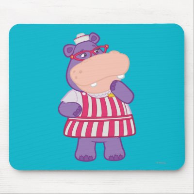 Hallie the Happy Hippo Mouse Pads