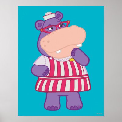 Hallie the Happy Hippo Posters