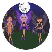 Hallow Sisters -Halloween Gothic Faeries Sticker by KirstenEdwards Hallow Sisters -Halloween Gothic Faeries Sticker