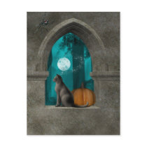 Hallow window postcard