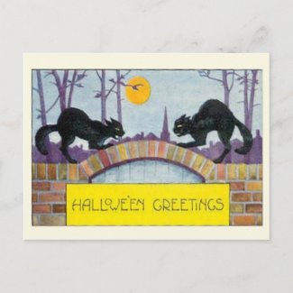 Hallowe’en Greetings Postcard