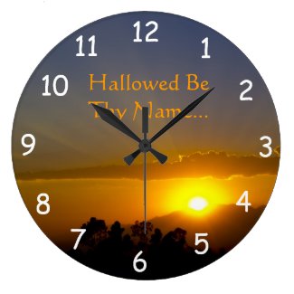 Hallowed Be Thy Name 2 Wall Clock