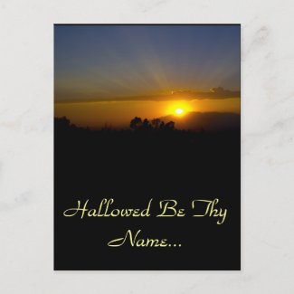 Hallowed Be Thy Name Postcards