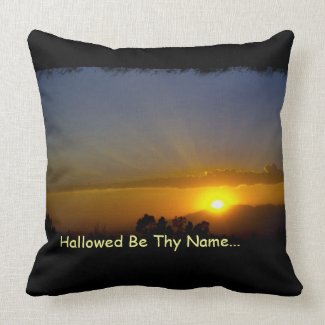 Hallowed Be Thy Name Throw Pillows