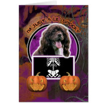 Hallowee, - Just a Lil Spooky - Cocker Spaniel Card