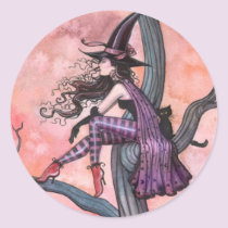 Halloweeen Witch Stickers by Molly Harrison