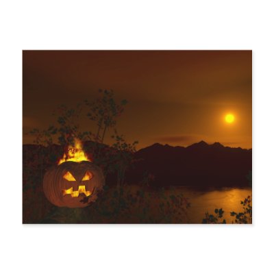 Halloween 08 Postcard by 3dartwork