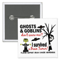 Halloween 1 Brain Tumor Survivor Pins