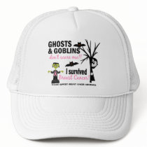 Halloween 1 Breast Cancer Survivor Mesh Hat