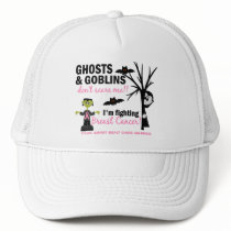 Halloween 1 Breast Cancer Warrior Trucker Hats