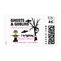 Halloween 1 Breast Cancer Warrior Postage Stamps