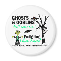 Halloween 1 Celiac Disease Warrior Refrigerator Magnet