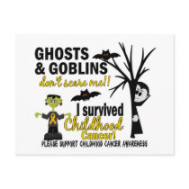 Halloween 1 Childhood Cancer Survivor postcards