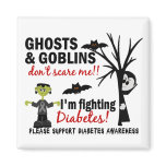 Halloween 1 Diabetes Warrior magnets