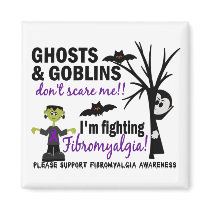 Halloween 1 Fibromyalgia Warrior magnets