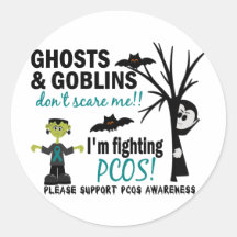 Halloween 1 PCOS Warrior Sticker