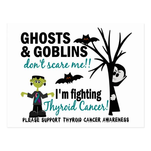 Halloween 1 Thyroid Cancer Warrior Post Cards