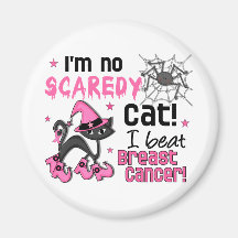 Halloween 2 Breast Cancer Survivor Magnets