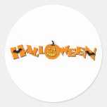 Halloween 2 etiqueta redonda