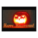 Halloween 3 with Text Invitation