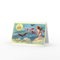 Halloween Angel, Bat, Moon cards