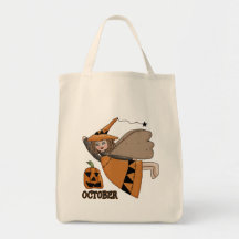 Halloween Angel Tote Bags