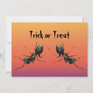 Halloween Ants Invitation