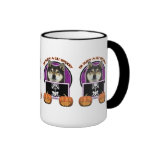 Halloween - apenas un Lil fantasmagórico - Shiba I Tazas De Café