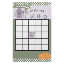 Halloween Baby Shower Bingo Custom Stationery