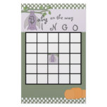Halloween Baby Shower Bingo stationery