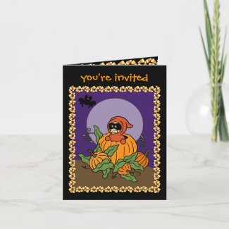 Halloween baby Shower Invitation card