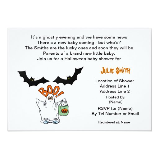 Halloween Baby Shower Invitations | Zazzle