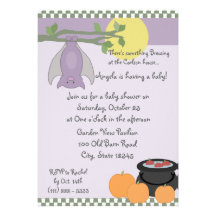 Halloween Baby Shower Invite
