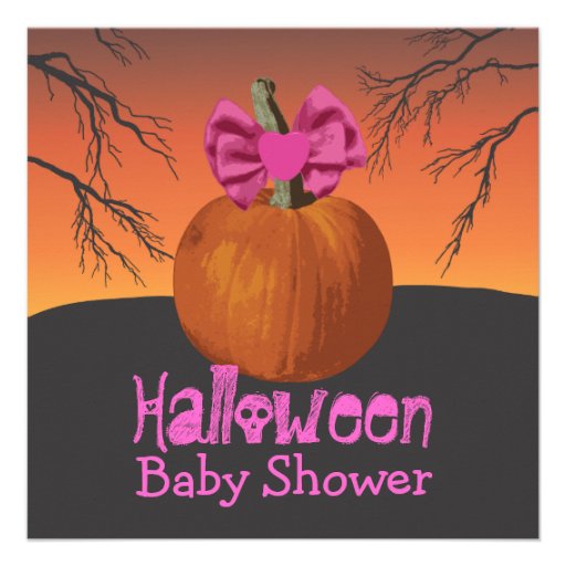 Halloween Baby Shower Invites